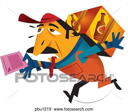 A man holding a pink slip View Large Illustration Stock Illustration - A man holding a pink slip. Fotosearch