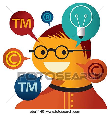 A man with trademark and copyright symbols View Large Illustration Clipart - A man with trademark and copyright symbols. Fotosearch