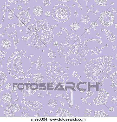 Stock Illustration - A pattern of flowers. Fotosearch