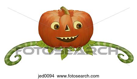 A pumpkin with a body View Large Illustration Stock Illustration - A pumpkin with a body. Fotosearch