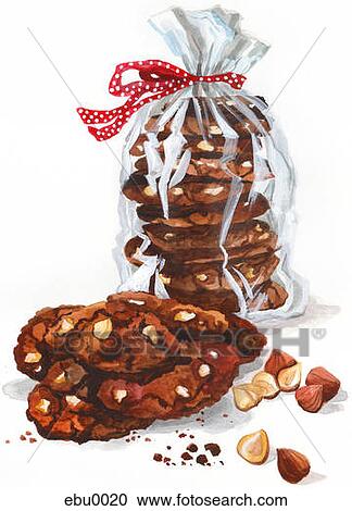 A stack of cookies wrapped with a bow View Large Illustration Clipart - A stack of cookies wrapped with a bow. Fotosearch