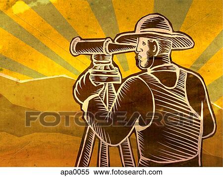 A surveyor View Large Illustration Stock Illustration - A surveyor. Fotosearch