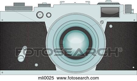 Stock Illustration - A vintage camera. Fotosearch