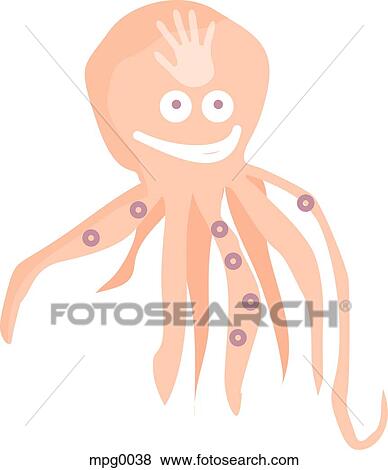 An octopus View Large Illustration Stock Illustration - An octopus. Fotosearch