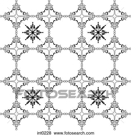 Stock Illustration - Black and white pattern. Fotosearch