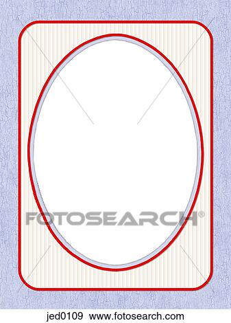Stock Illustration - Blue and red frame. Fotosearch