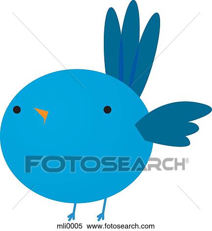 Blue bird View Large Illustration Stock Illustration - Blue bird. Fotosearch