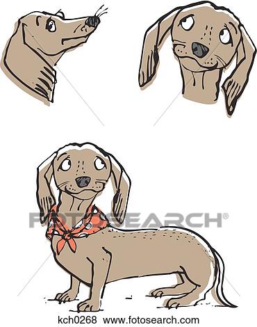 Stock Illustration - Dog against white background. Fotosearch