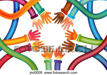 Hands forming a circle View Large Illustration Stock Illustration - Hands forming a circle. Fotosearch