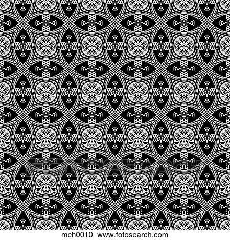 Intricate black and white seamless pattern View Large Illustration Clipart - Intricate black and white seamless pattern. Fotosearch