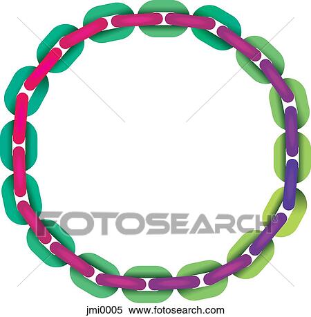 Linking chain in the form of a circle View Large Illustration Stock Illustration - Linking chain in the form of a circle. Fotosearch