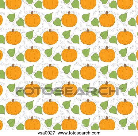 Stock Illustration - pumpkin pattern. Fotosearch