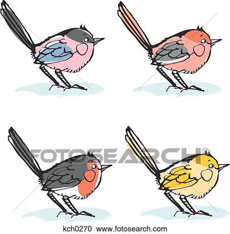 Small birds against white background View Large Illustration Clipart - Small birds against white background. Fotosearch