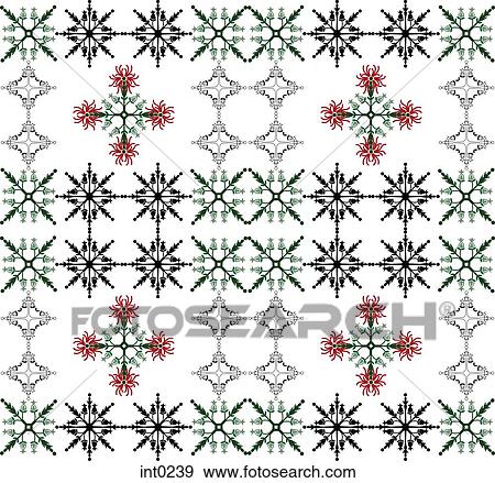 snowflake patterns View Large Illustration Stock Illustration - snowflake patterns. Fotosearch