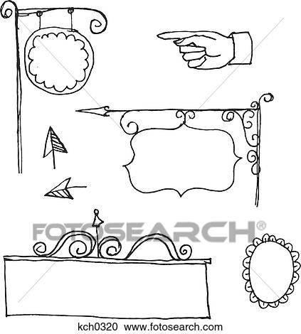 Store signs and arrows View Large Illustration Clipart - Store signs and arrows. Fotosearch