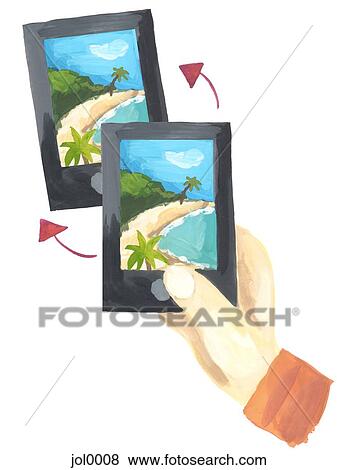 Taking a photo and instantly sharing View Large Illustration Stock Illustration - Taking a photo and instantly sharing. Fotosearch