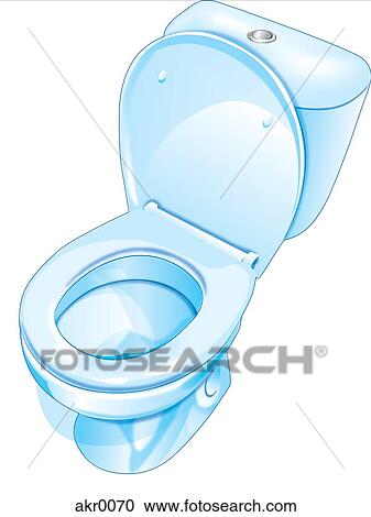Toilet against white background against white background View Large Illustration Clipart - Toilet against white background against white background. Fotosearch