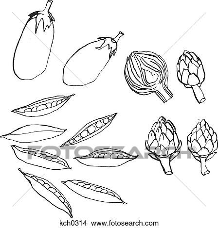 Stock Illustration - Vegetables against white background. Fotosearch