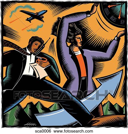 business travel View Large Illustration Stock Illustration - business travel. Fotosearch