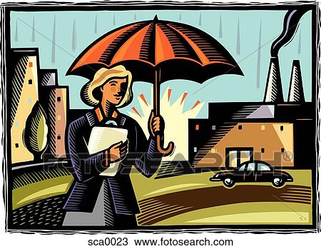 insurance agent View Large Illustration Drawing - insurance agent. Fotosearch