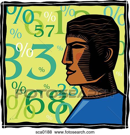 Stock Illustration - interest rates. Fotosearch