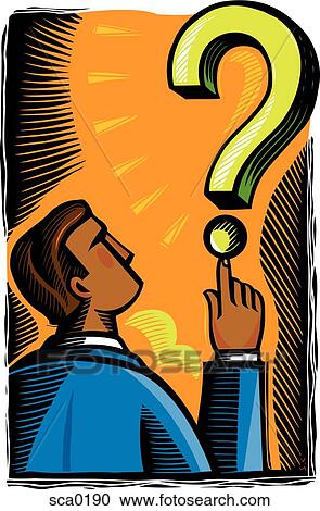 question mark View Large Illustration Clipart - question mark. Fotosearch