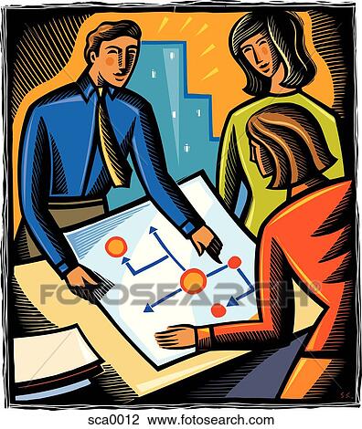 Drawing - strategy. Fotosearch
