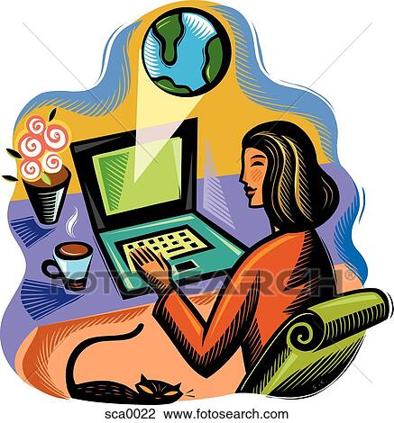 Drawing - world wide web. Fotosearch