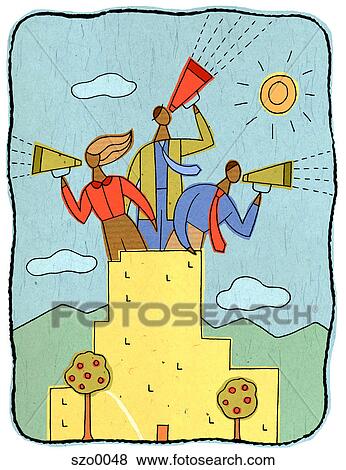marketers View Large Illustration Stock Illustration - marketers. Fotosearch