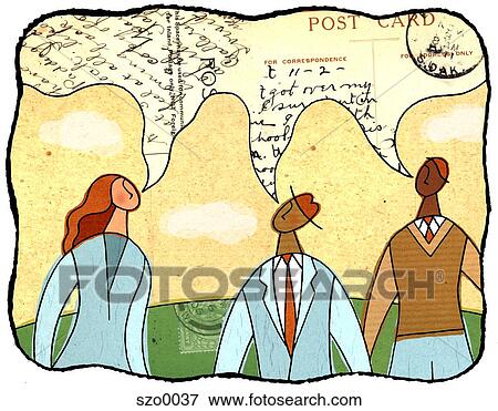 people having a conversation View Large Illustration Stock Illustration - people having a conversation. Fotosearch