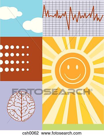 Drawing - Brainwaves. Fotosearch