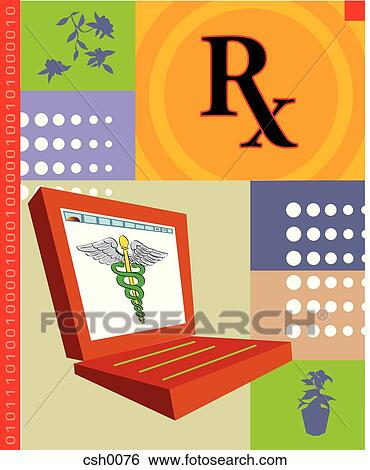 online medical information View Large Illustration Stock Illustration - online medical information. Fotosearch