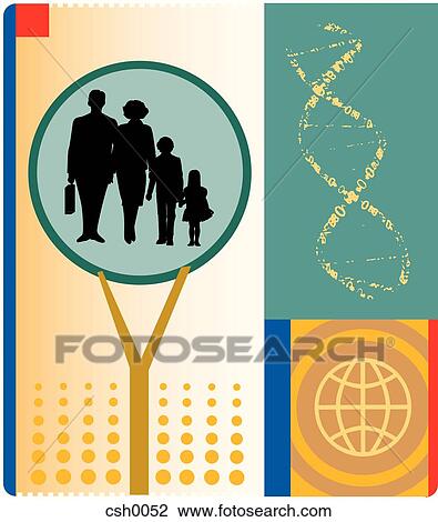 Drawing - The Family Tree. Fotosearch