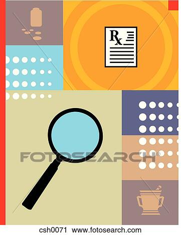 Clip Art - the study of medicine. Fotosearch