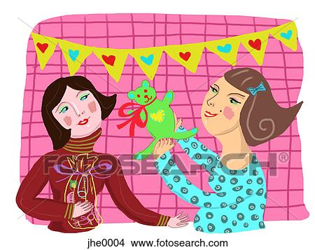 Stock Illustration - baby shower. Fotosearch