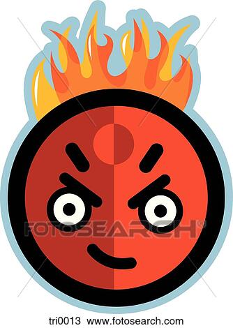 Drawing - angry. Fotosearch