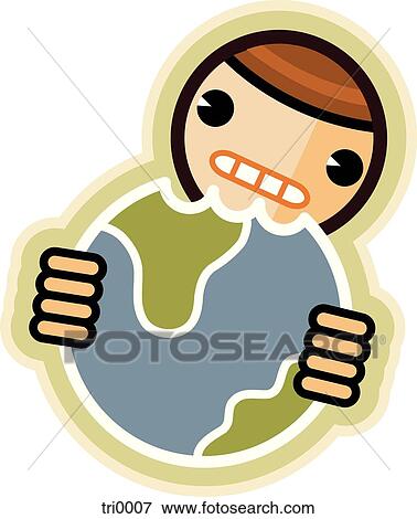 bite out of earth View Large Illustration Stock Illustration - bite out of earth. Fotosearch