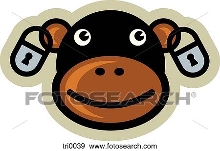 hear no evil View Large Illustration Stock Illustration - hear no evil. Fotosearch