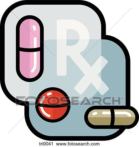 Clip Art - prescription medicine. Fotosearch