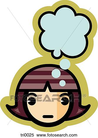 Stock Illustration - thinking. Fotosearch