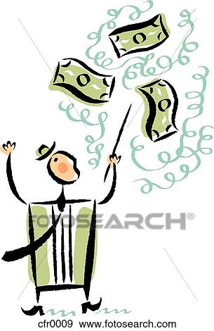 Stock Illustration - conducting money. Fotosearch