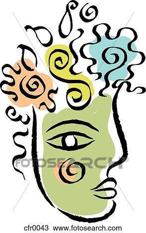 Drawing - creative mind. Fotosearch