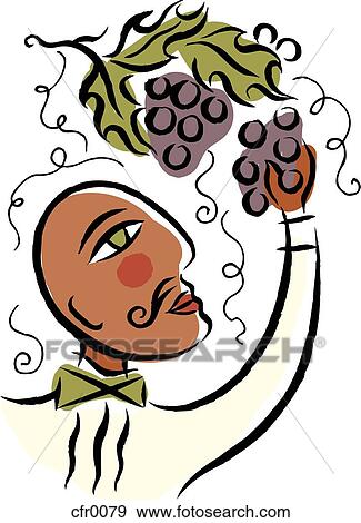Stock Illustration - grape harvest. Fotosearch