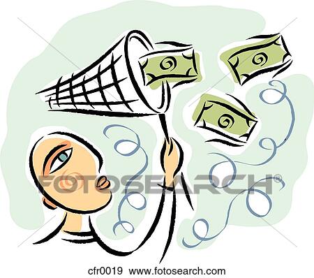 money catcher View Large Illustration Stock Illustration - money catcher. Fotosearch