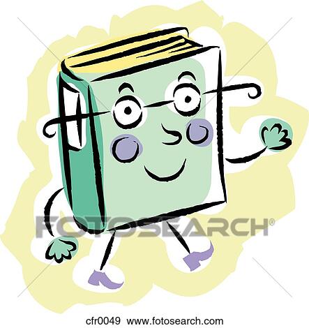 walking book View Large Illustration Stock Illustration - walking book. Fotosearch