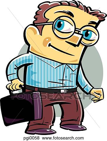 Businessman with briefcase View Large Illustration Stock Illustration - Businessman with briefcase. Fotosearch
