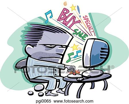Stock Illustration - E-commerce. Fotosearch