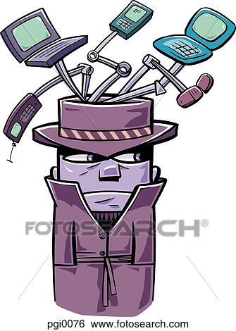 Gadget man View Large Illustration Stock Illustration - Gadget man. Fotosearch