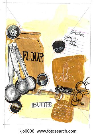 baking equipment View Large Illustration Stock Illustration - baking equipment. Fotosearch