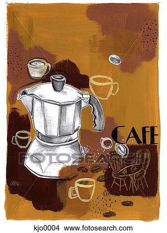 Stock Illustration - coffee break. Fotosearch